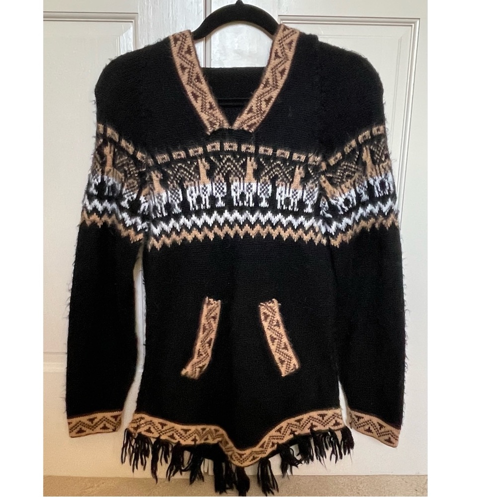 Gorgeous Fuzzy Handmade Sweater Hoodie